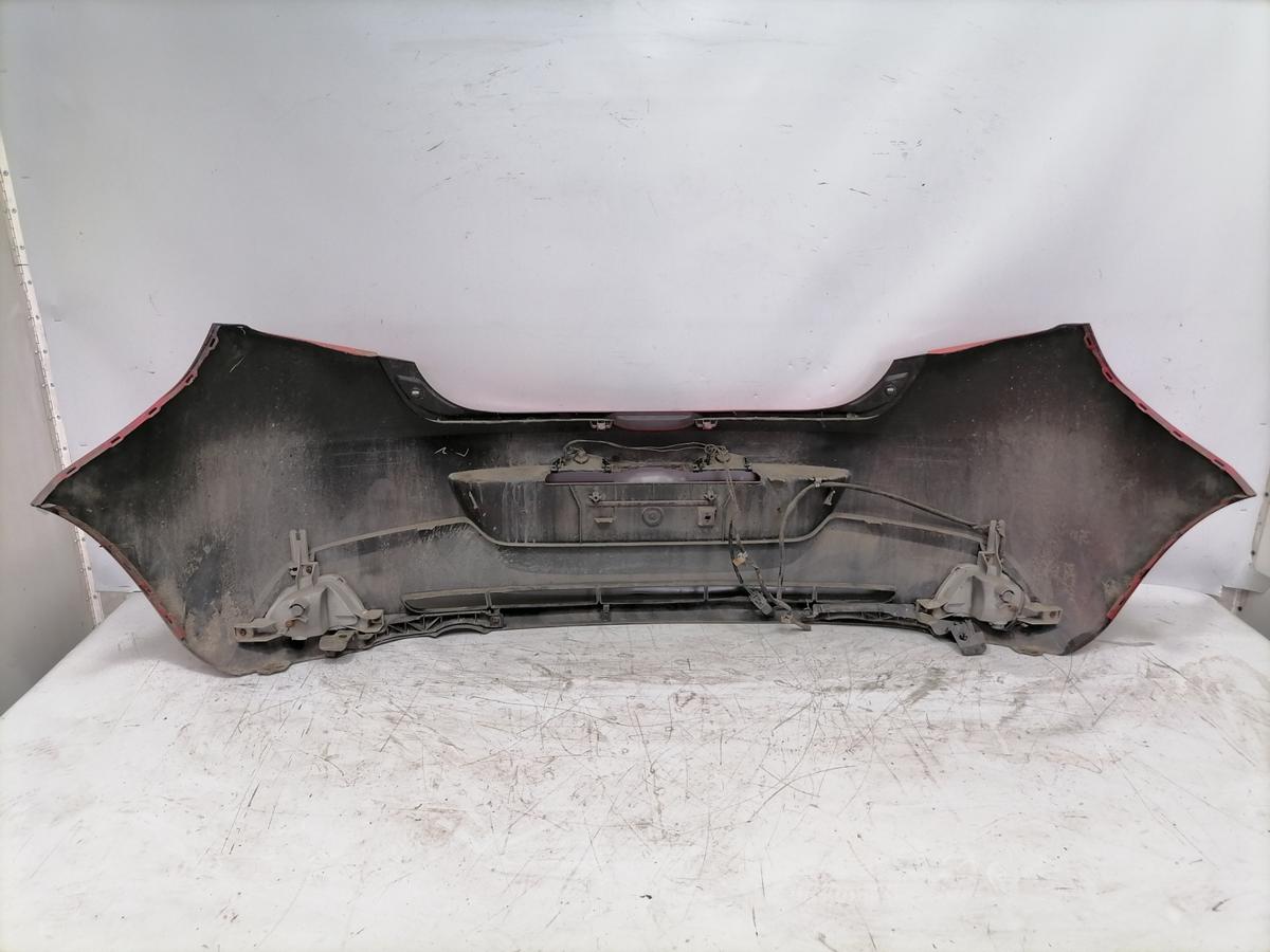 Mazda 2 DE original Sto&szlig;stange Stossf&auml;nger hinten Rot Bj.2010